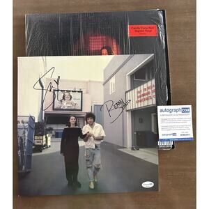 Selena Gomez Benny Blanco Autographed Photo & Red Vinyl ACOA COA #SD86353